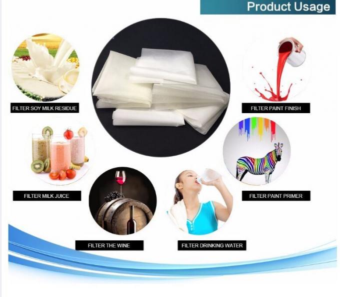 Küçük İpli Naylon Hasır Filtre Torbası 200 Mikron FDA Sertifikası 3