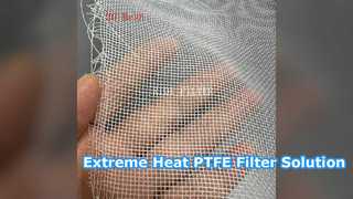 Yüksek Sıcaklık PTFE Filtre Bezi Aside Dayanıklı Çözüm